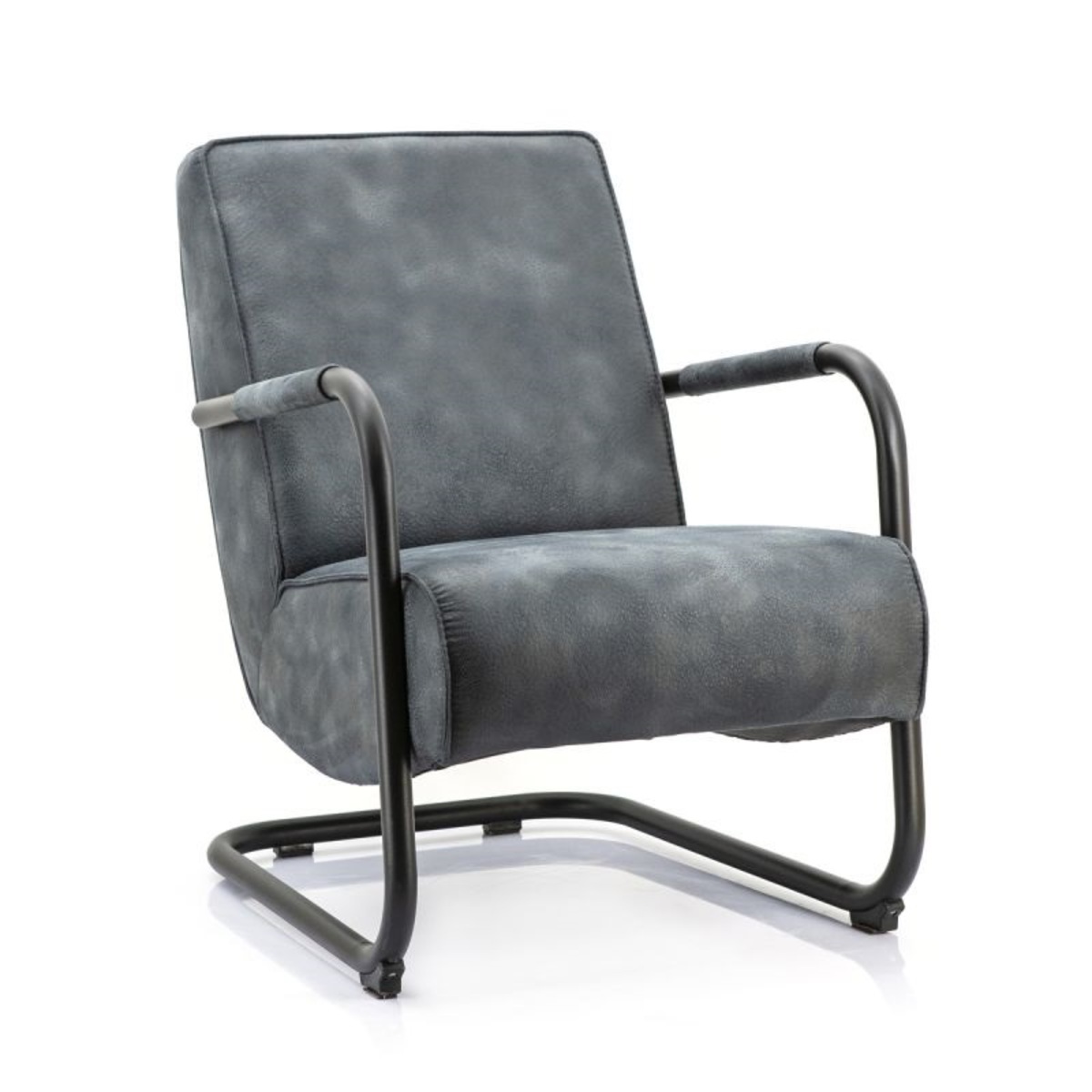 Fauteuil Pien Blauw - PU-Leder - Eleonora