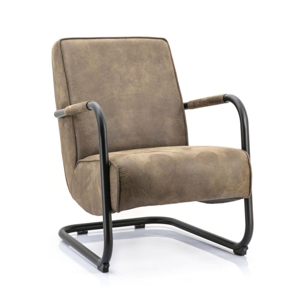Fauteuil Pien Bruin - PU-Leder - Eleonora