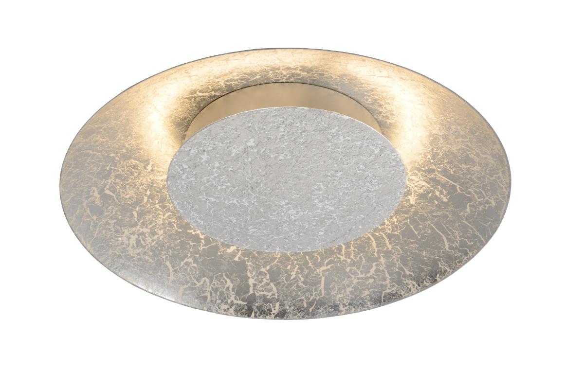 Plafonniere Foskal Grijs Zilver - Aardewerk - Lucide