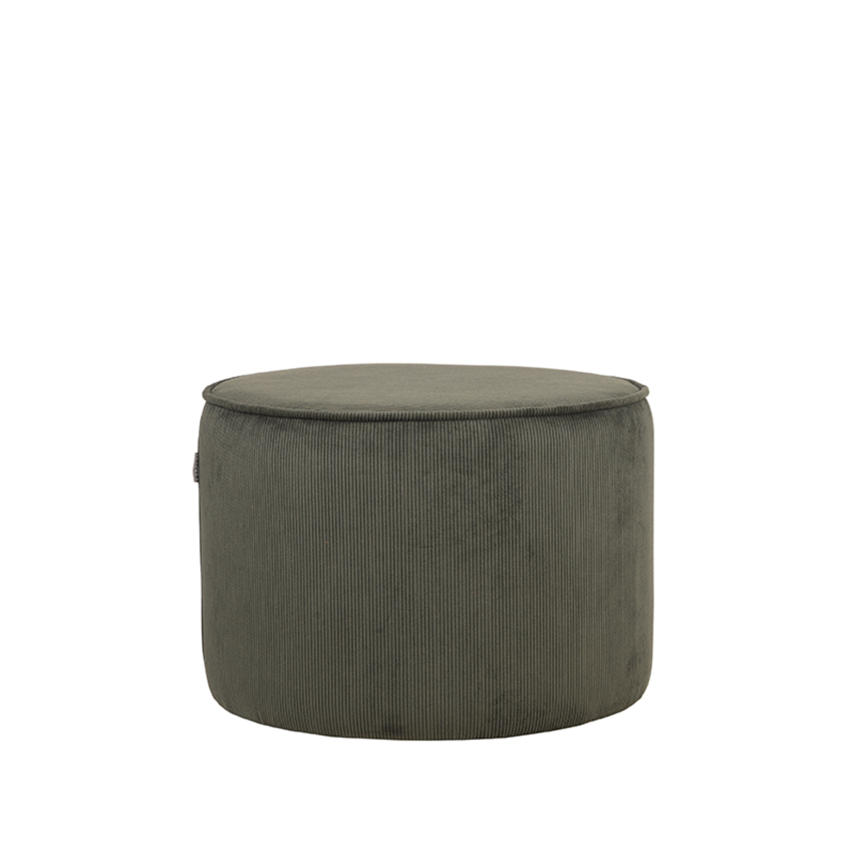 Poef Tibo Groen Army green - Ribcord - LABEL51
