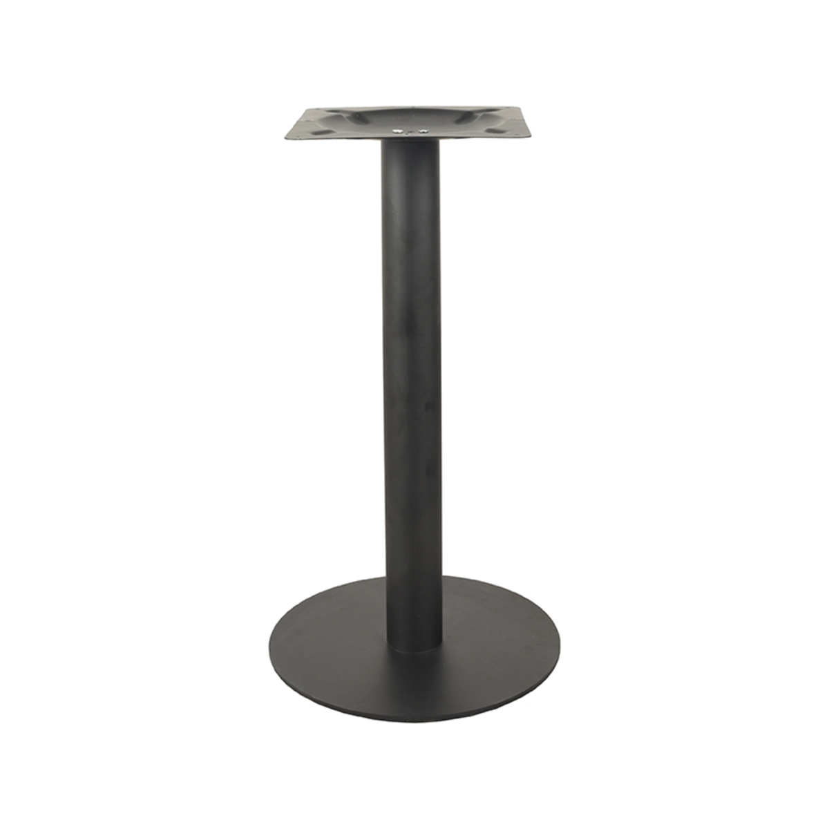 Eetkamertafel Tafelpoot Enkel Rond Zwart - Metaal - LABEL51