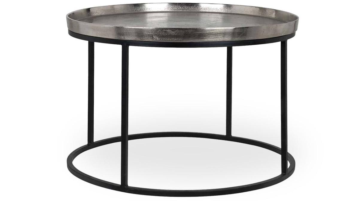 Salontafel Lyam Grijs Zilver - Aluminium - Richmond Interiors