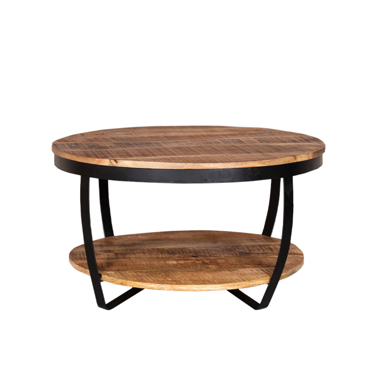 Salontafel Rondo Naturel Rough - Hout - DOK 2