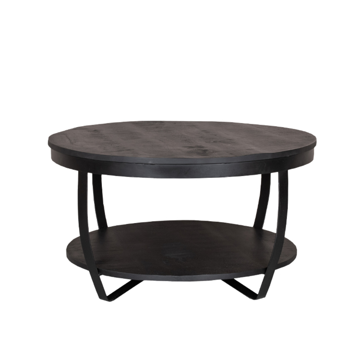 Salontafel Rondo Zwart - Hout - DOK 2