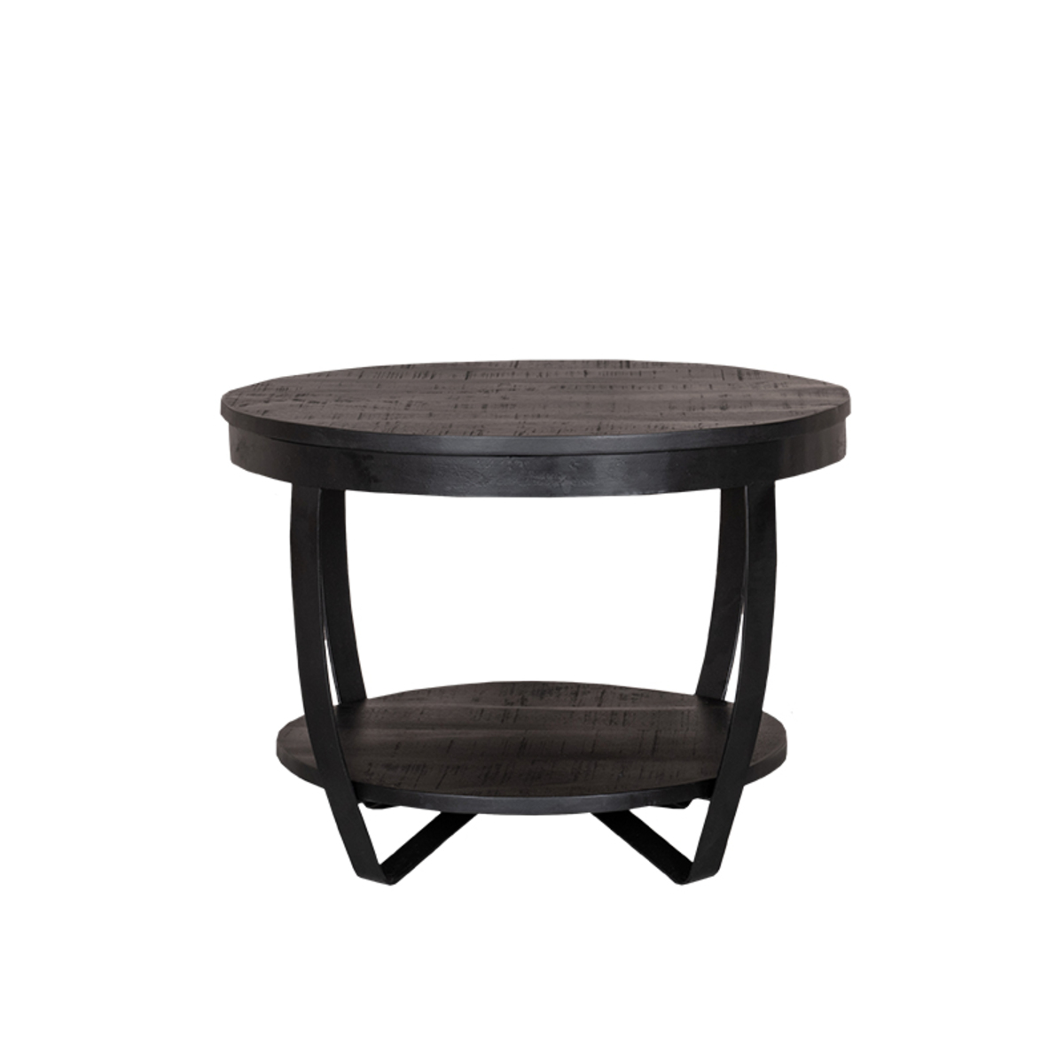 Bijzettafel Rondo Zwart - Hout - DOK 2