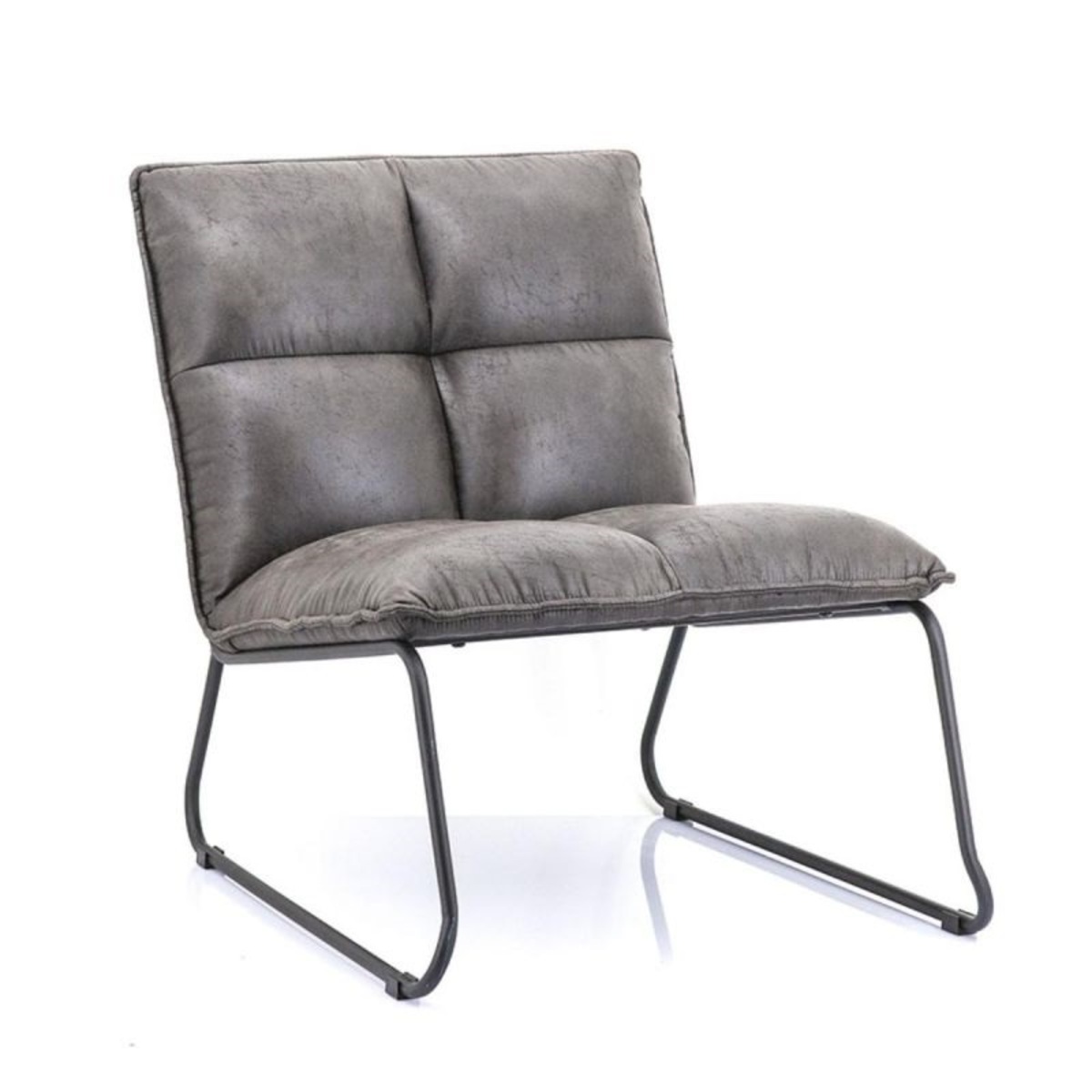 Fauteuil Ruby Grijs Antraciet - Stof - Eleonora