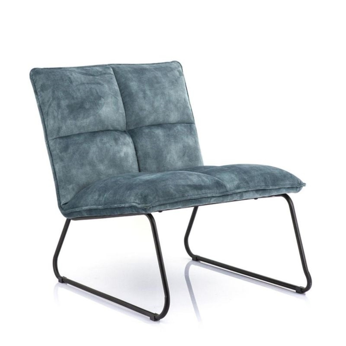 Fauteuil Ruby Blauw - Stof - Eleonora