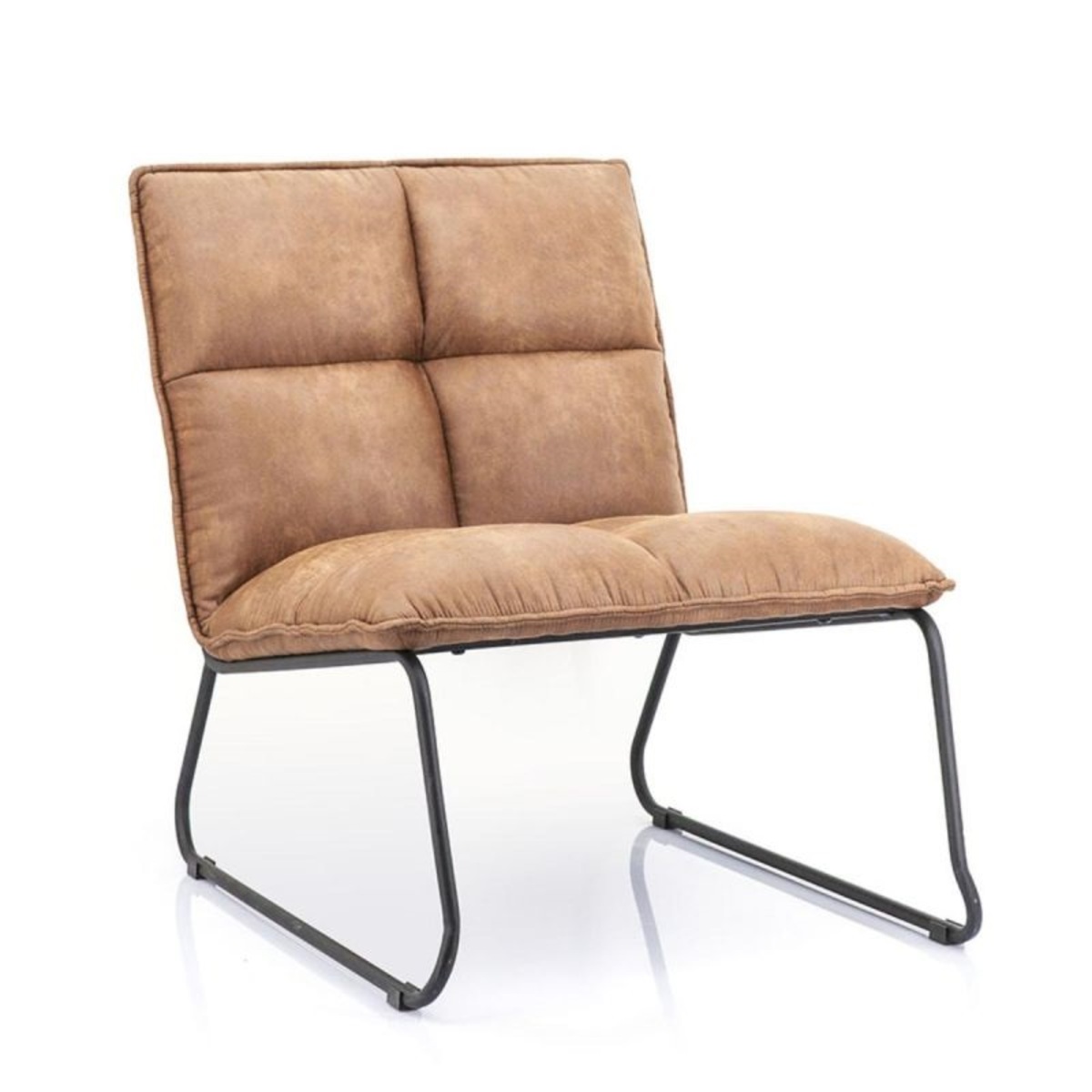 Fauteuil Ruby Bruin Cognac - Stof - Eleonora