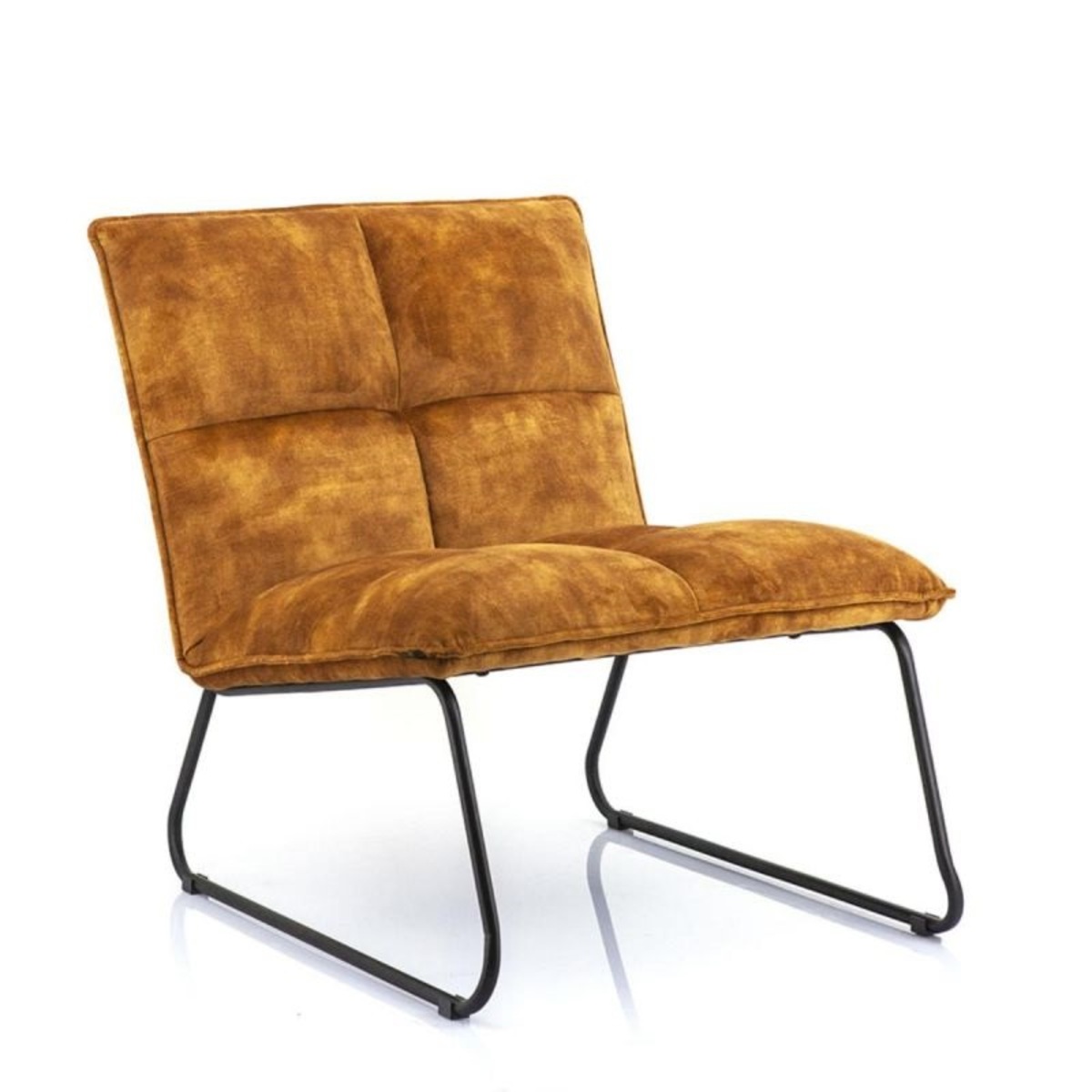 Fauteuil Ruby Geel - Stof - Eleonora