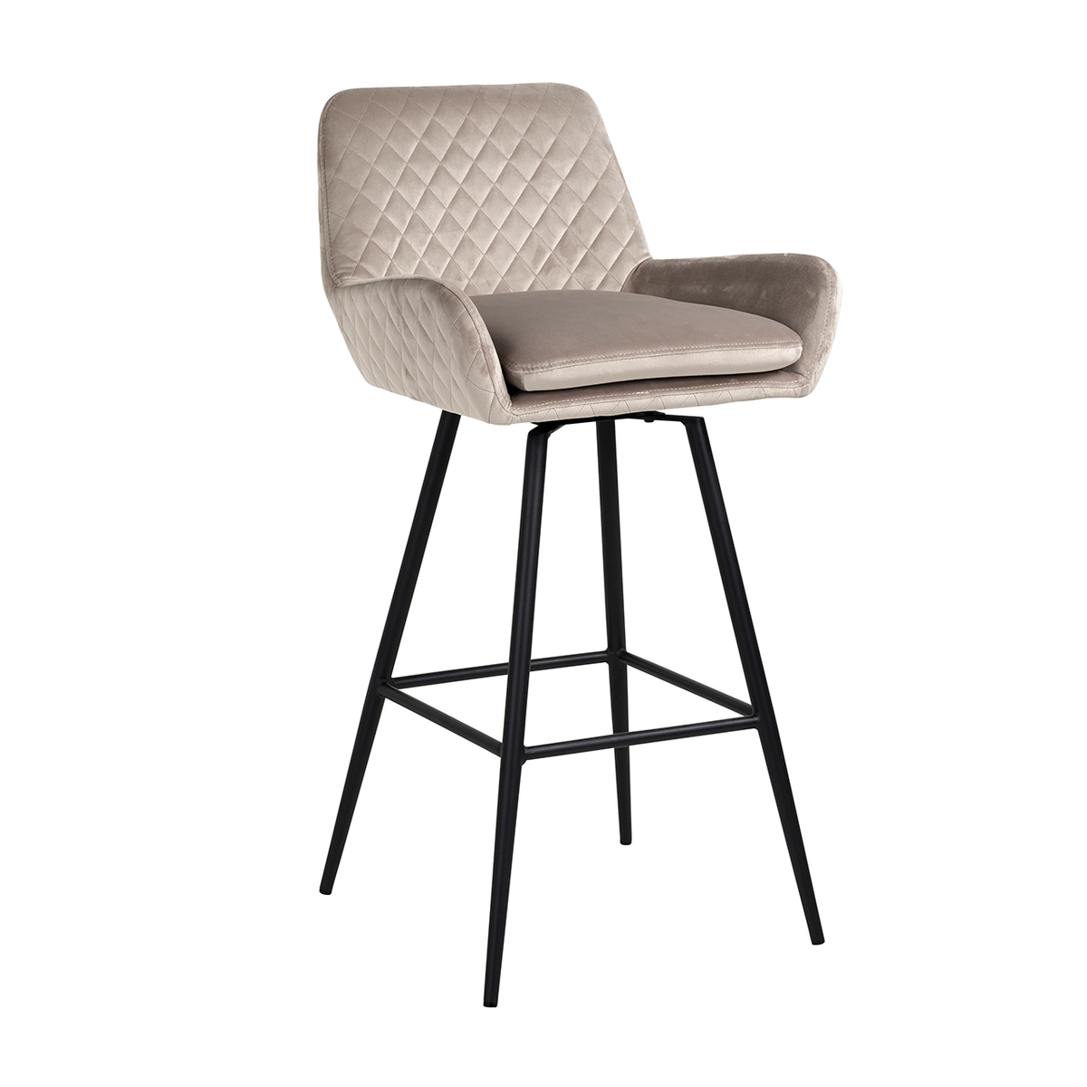 Barkruk Linsey Naturel Zand - Stof - Richmond Interiors