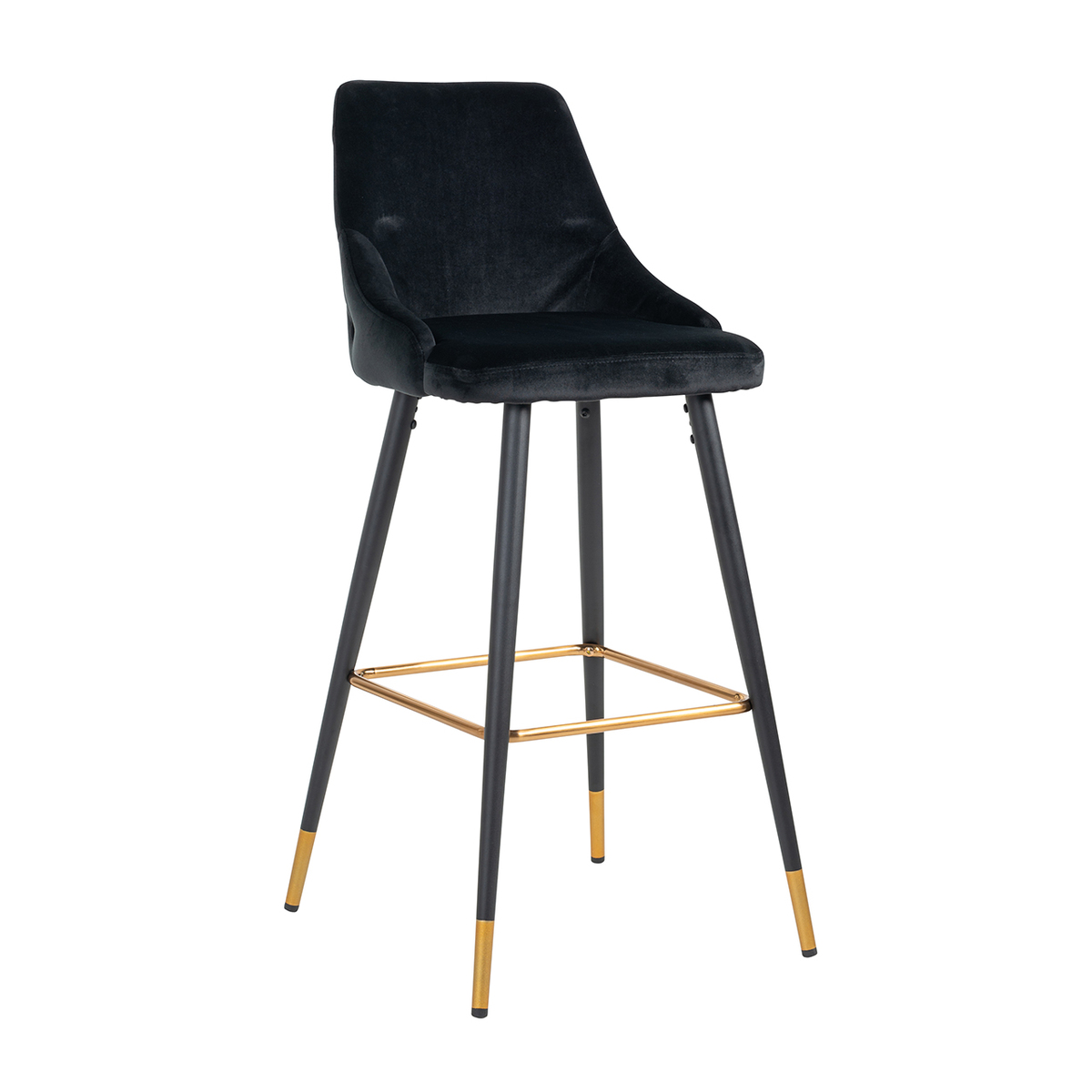 Barkruk Imani Zwart - Stof - Richmond Interiors