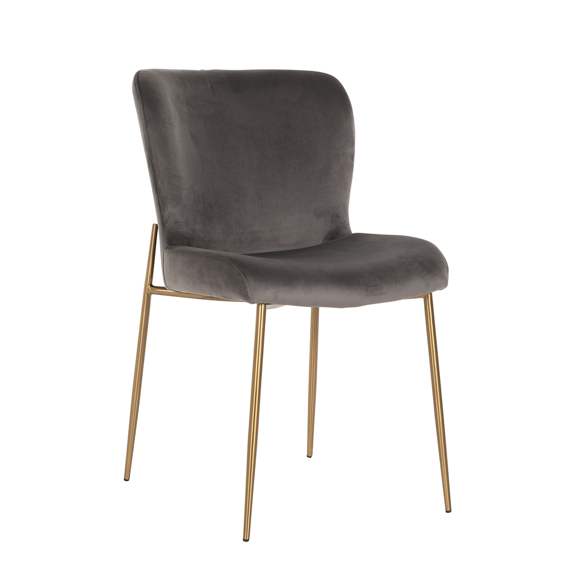 Eetkamerstoel Stoelen Grijs Stone - Fluweel - Richmond Interiors