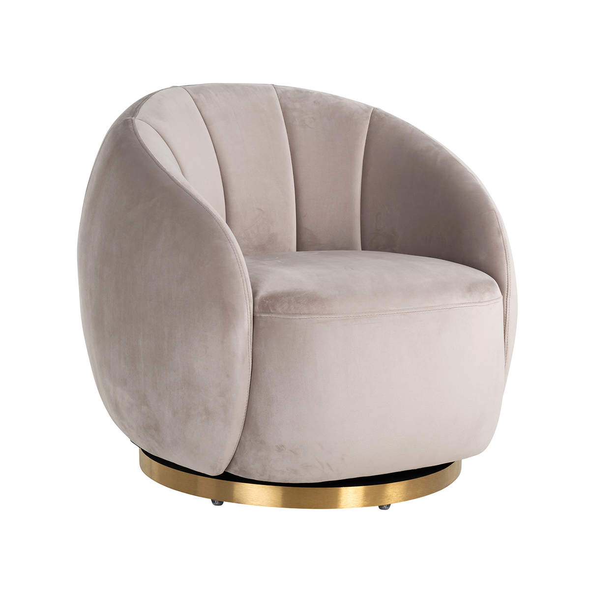 Fauteuil Jago Naturel Zand - Fluweel - Richmond Interiors