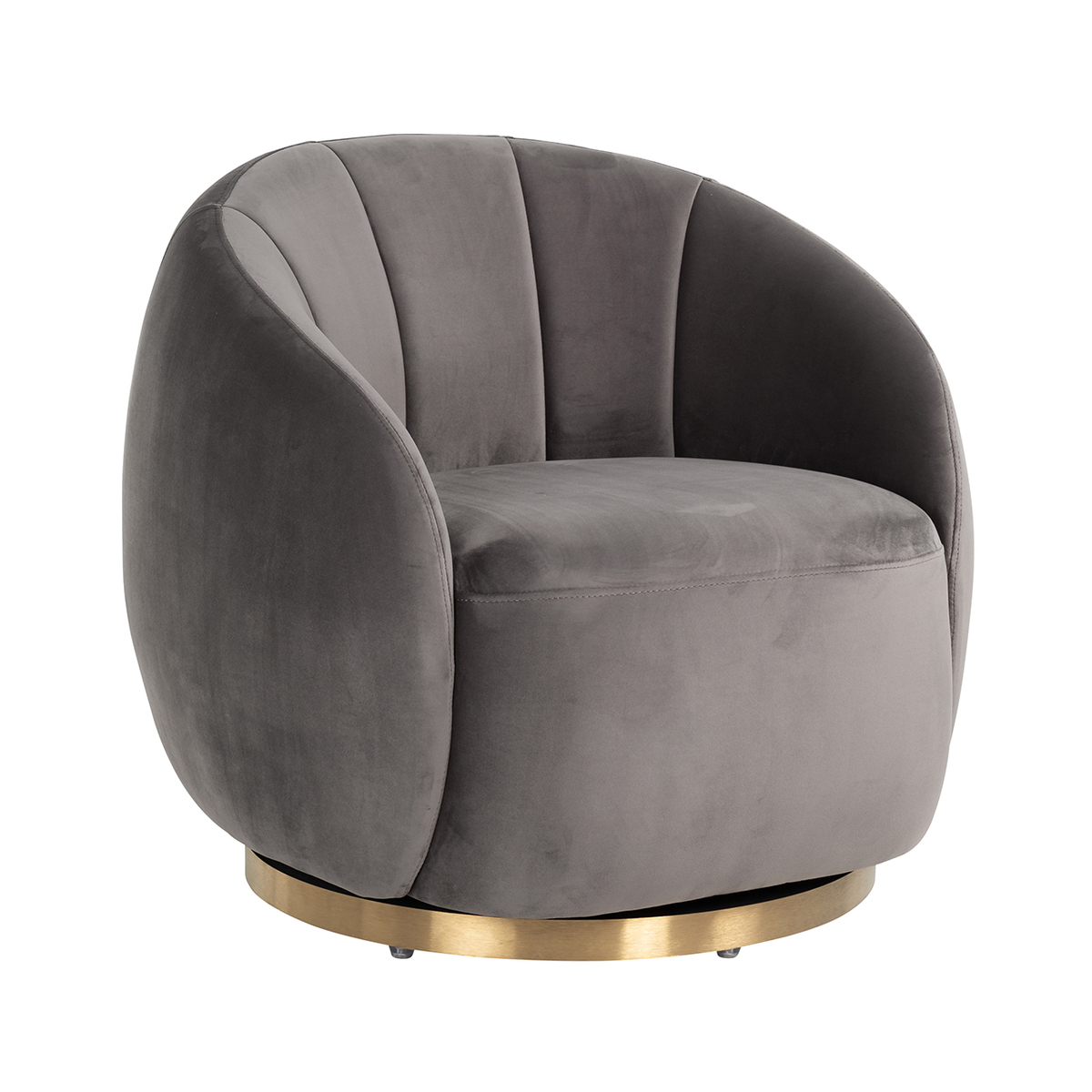 Fauteuil Fauteuils Grijs Stone - Fluweel - Richmond Interiors