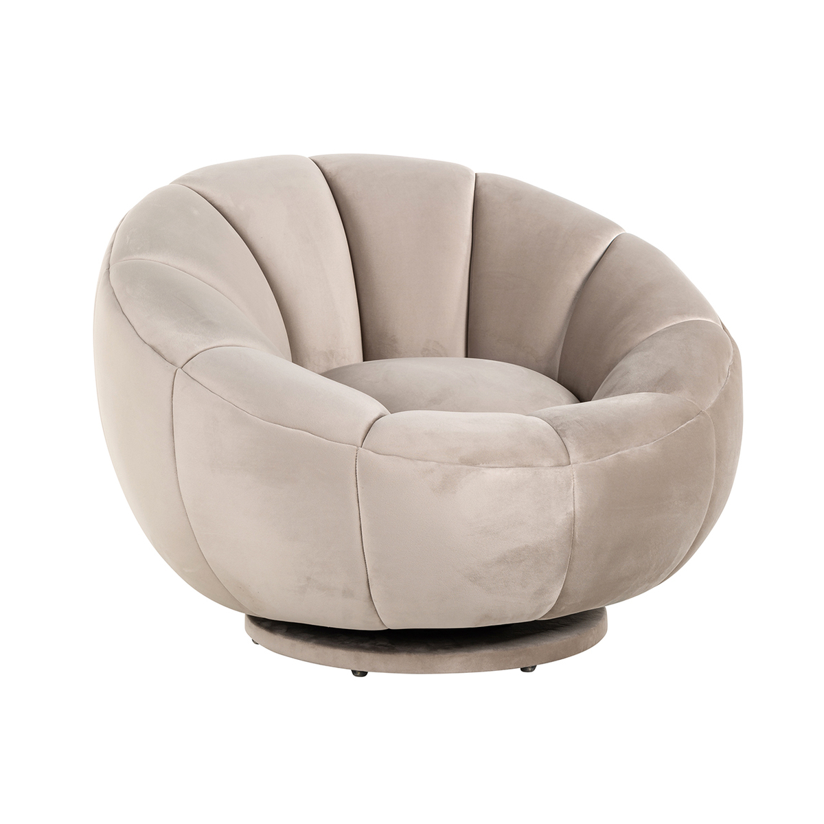 Fauteuil Fauteuils Crème Zand - Fluweel - Richmond Interiors