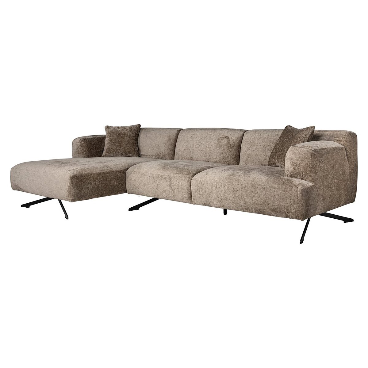 Bank Donovan Bruin Taupe - Stof - Richmond Interiors