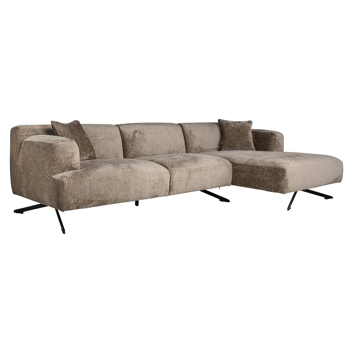 Bank Donovan Bruin Taupe - Stof - Richmond Interiors