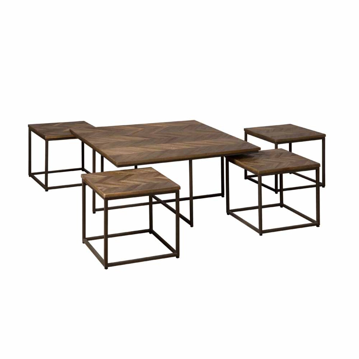 Salontafel Via Grijs - Teak - DOK 2 Rustique
