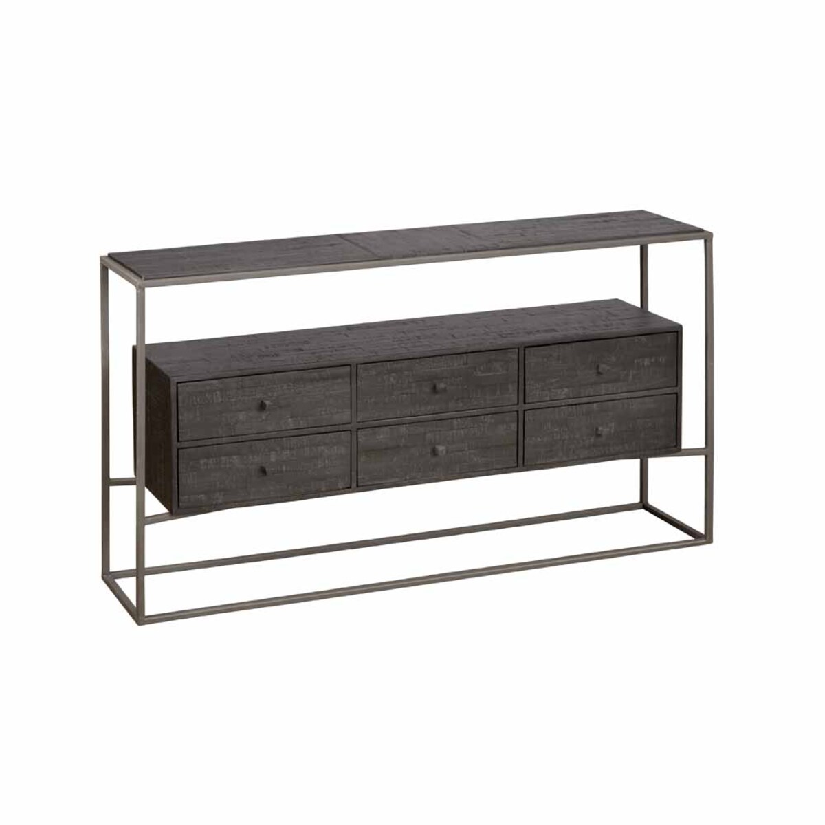 Dressoir Cascia Zwart - Teak - Tower Living