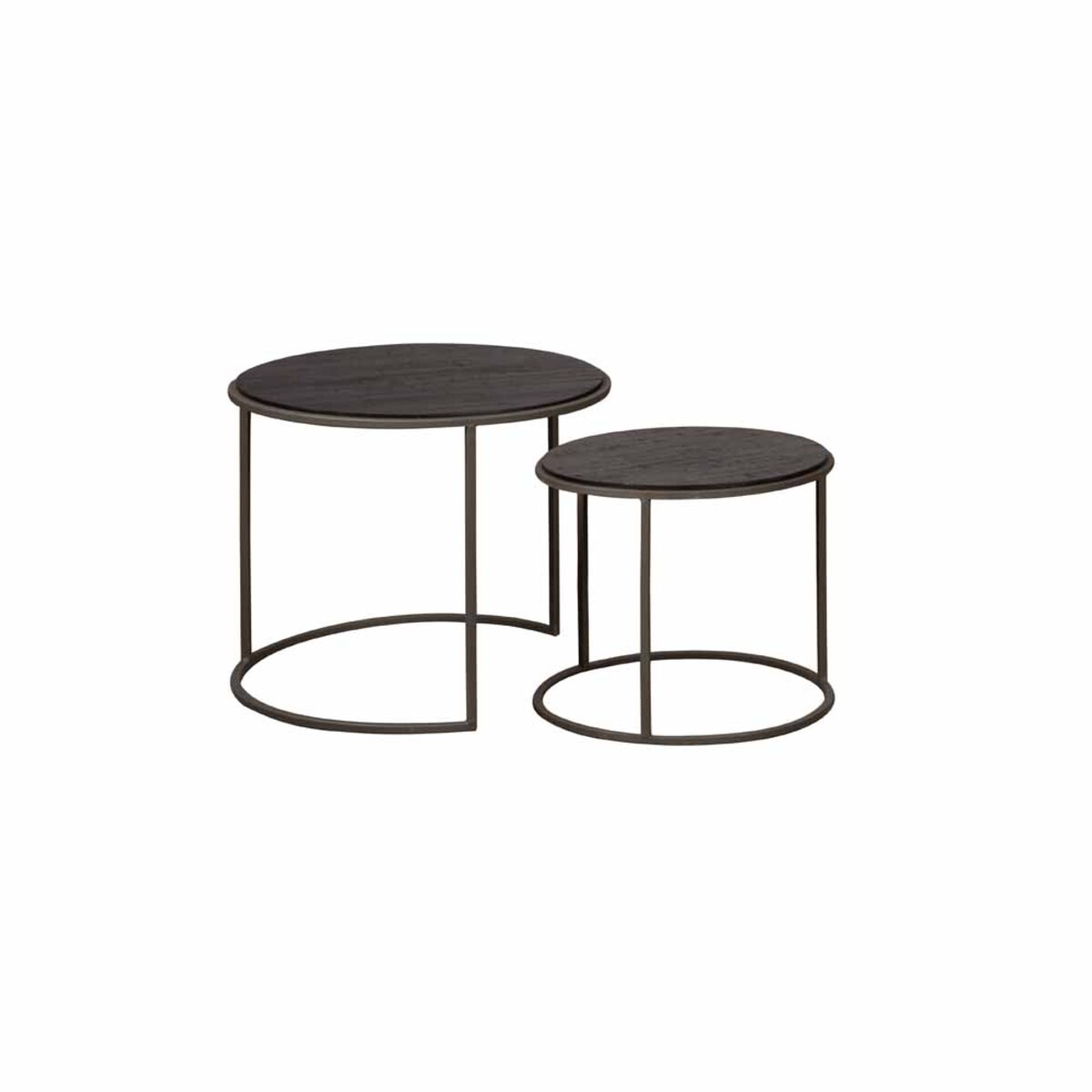 Salontafel Spello Zwart - Teak - DOK 2 Essentials