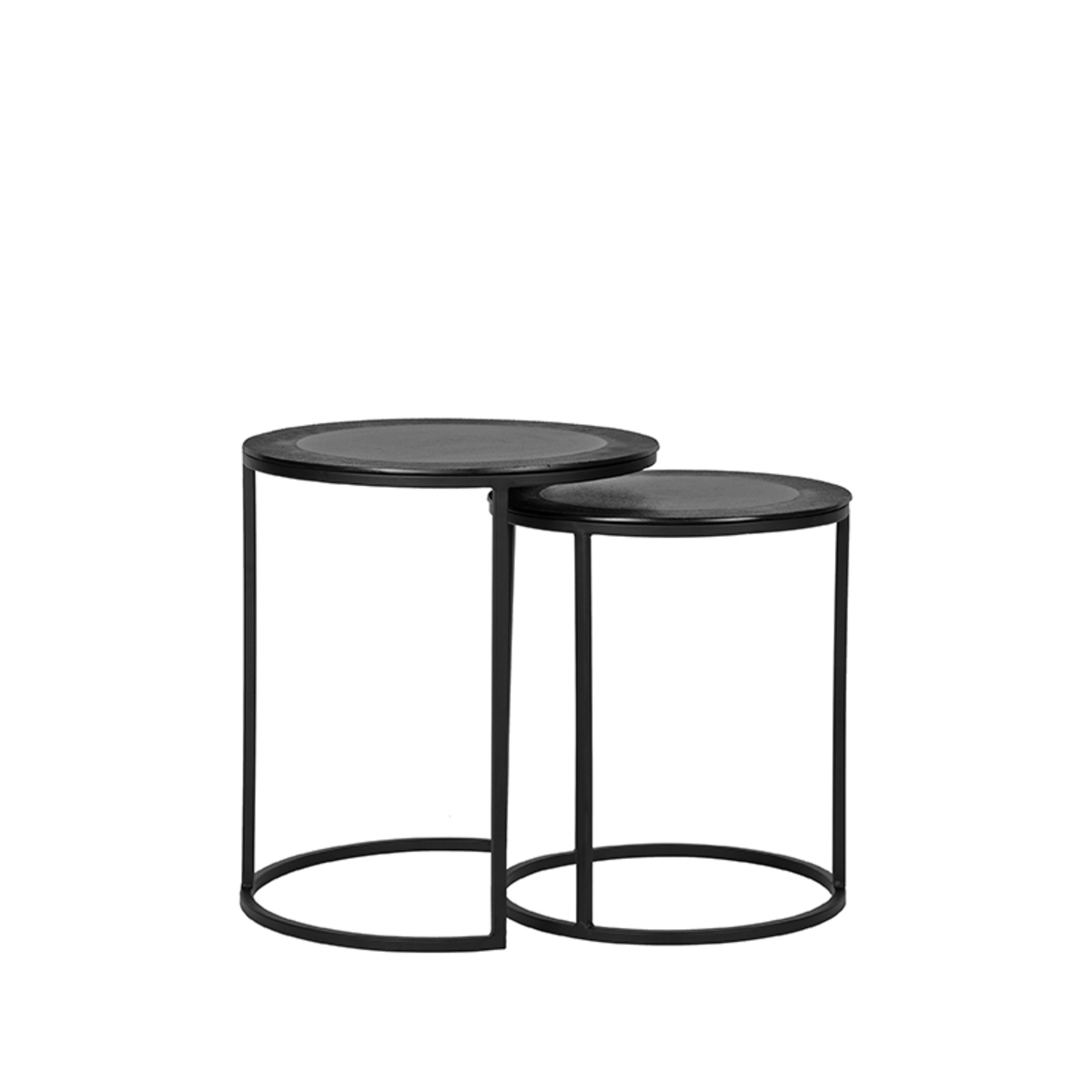 Salontafel Set Pair Zwart - Metaal - LABEL51