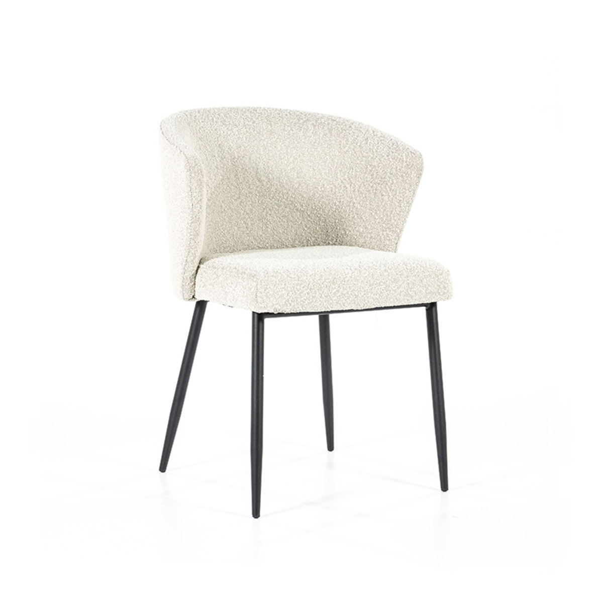 Eetkamerstoel Santos Crème Beige - Stof - Eleonora