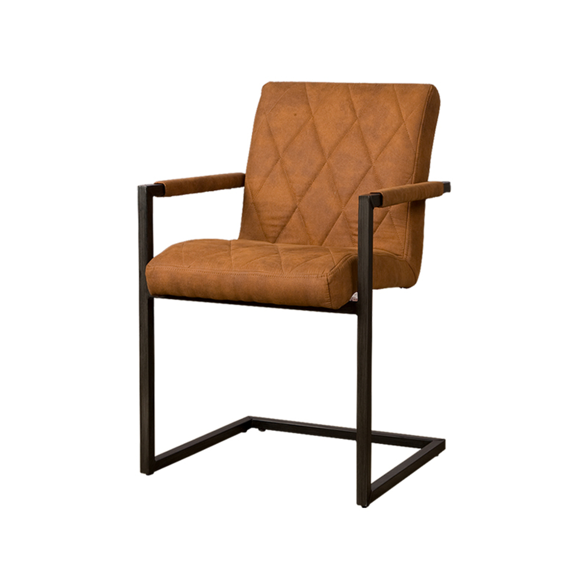 Eetkamerstoel Lomba Bruin Cognac - Stof - DOK 2 Essentials