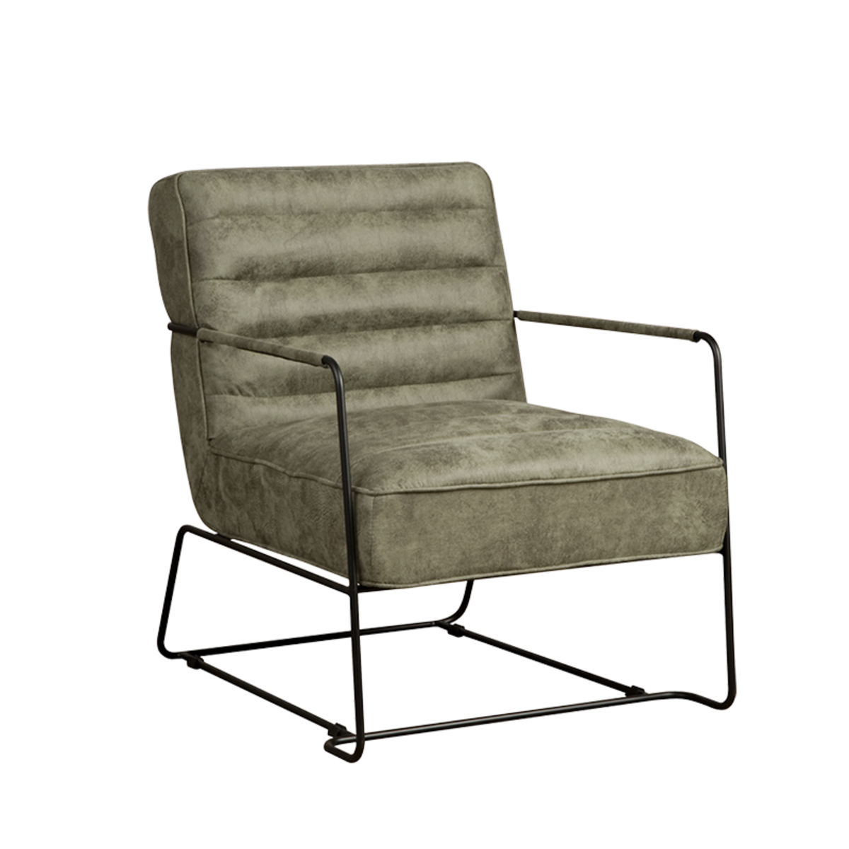Fauteuil Groen - Microfiber - Tower Living