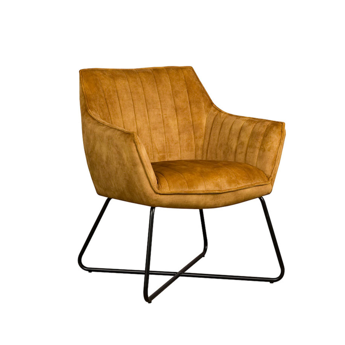 Fauteuil Monte Geel - Fluweel - DOK 2 Cosy