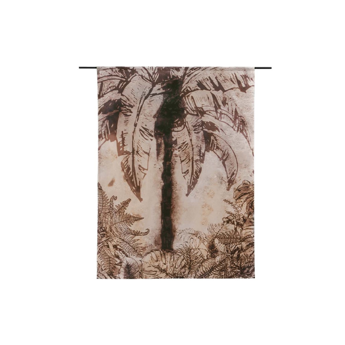Wanddecoratie Urban Jungle Bruin Groen - Katoen - Urban Cotton