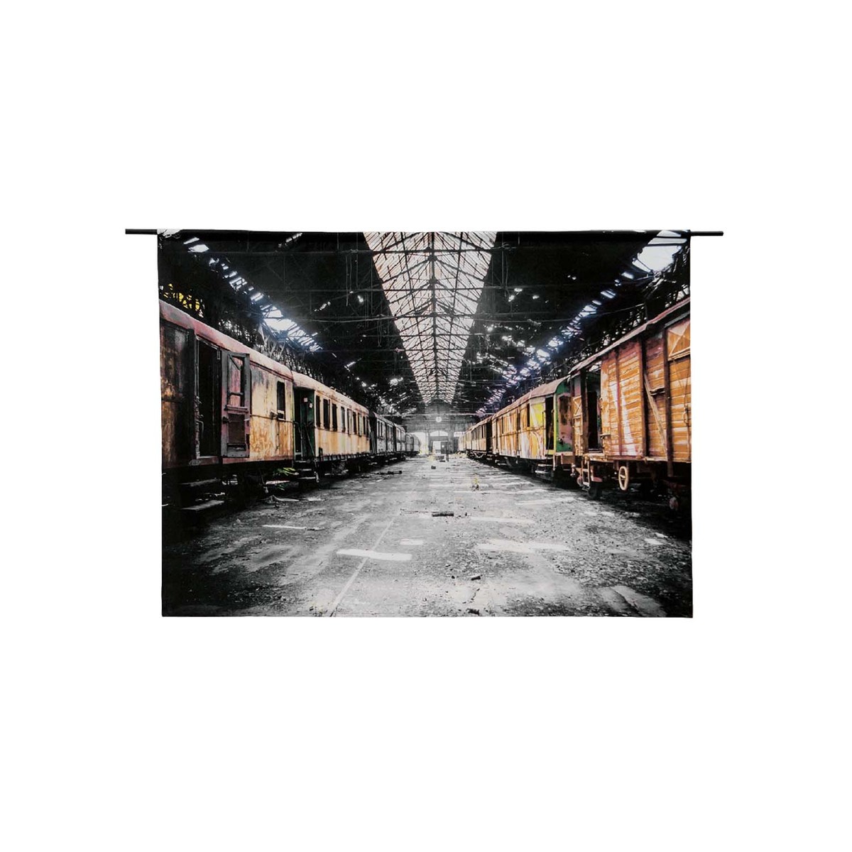 Wanddecoratie Depot Zwart  - Katoen - Urban Cotton