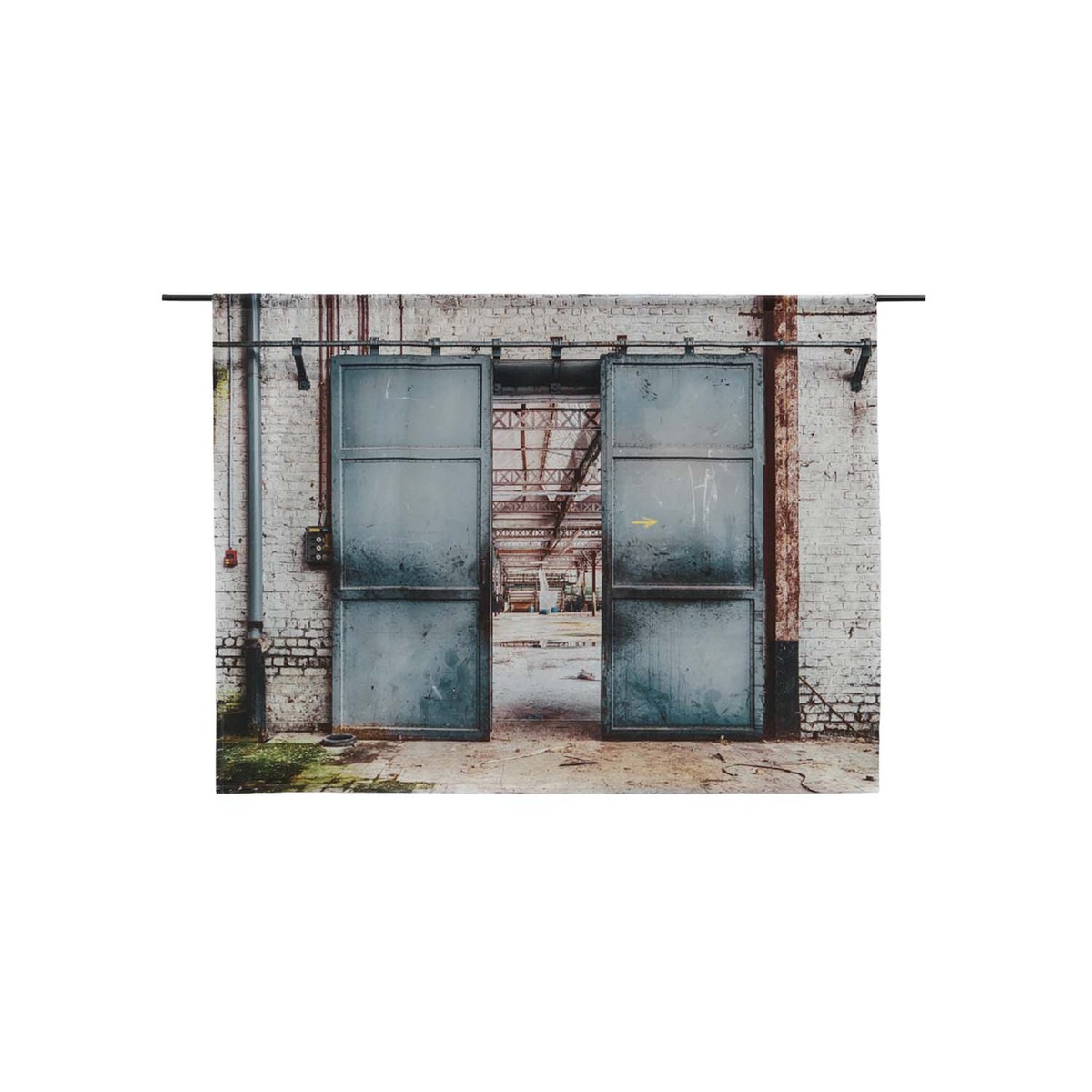 Wanddecoratie Spinning Doors Grijs - Katoen - Urban Cotton