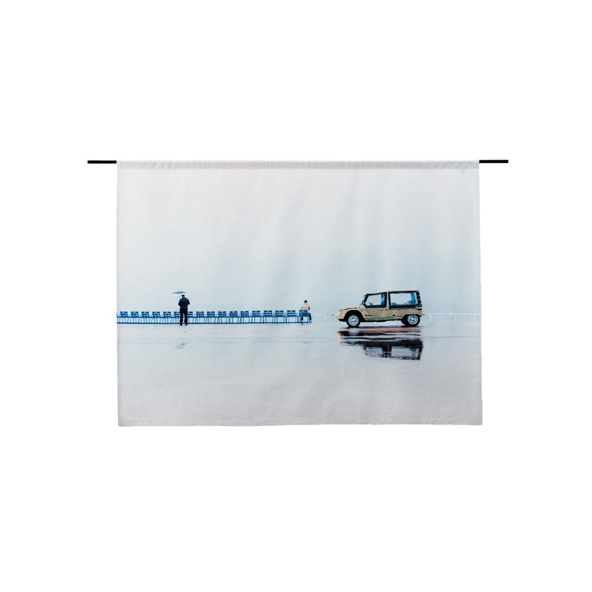 Wanddecoratie Cannes Wit  - Katoen - Urban Cotton