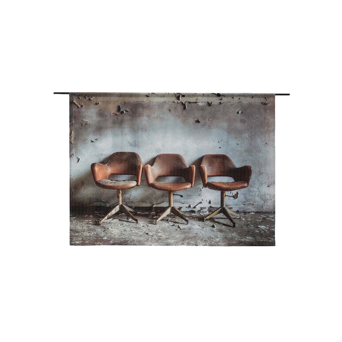 Wanddecoratie At The Hairdresser Grijs  - Katoen - Urban Cotton