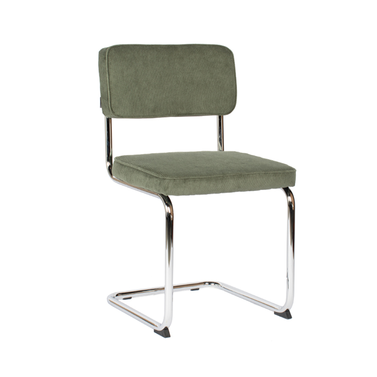 Eetkamerstoel Tijn - Zonder armleuning - Groen - Ribcord - Modern - DOK 2 Exclusive
