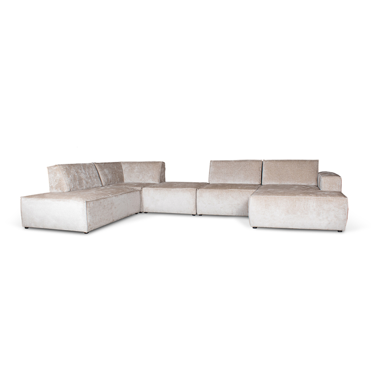 Hoekbank Tori Crème Beige - Stof - Sevn