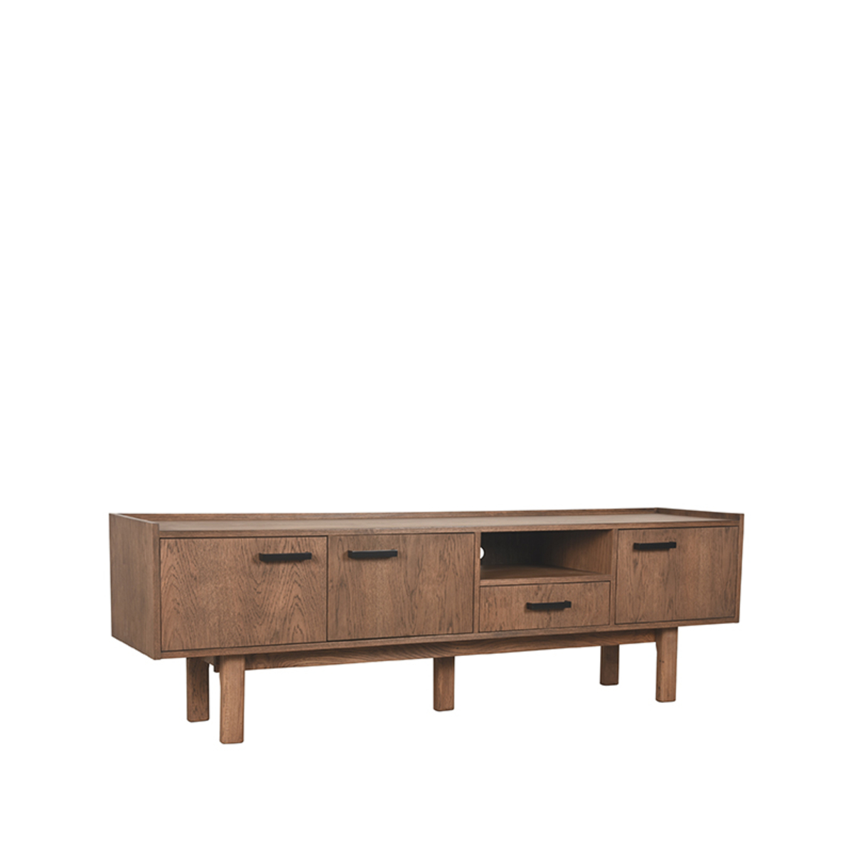 Tv-meubel Cali Bruin Smoke - Eiken - LABEL51