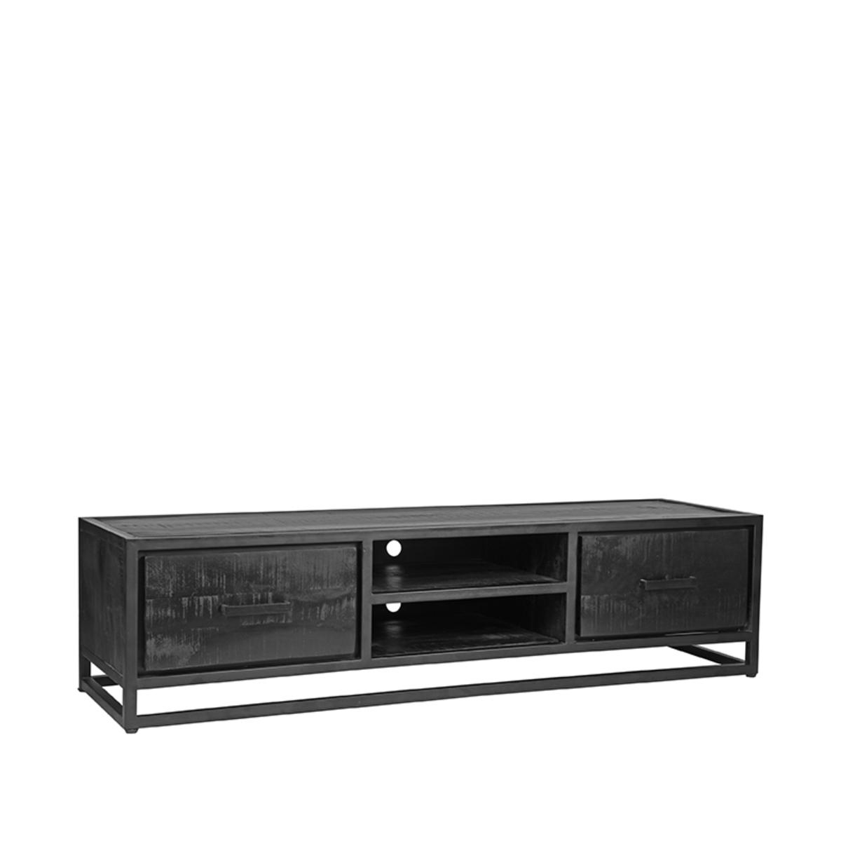 Tv-meubel Chili Zwart - Mangohout - LABEL51