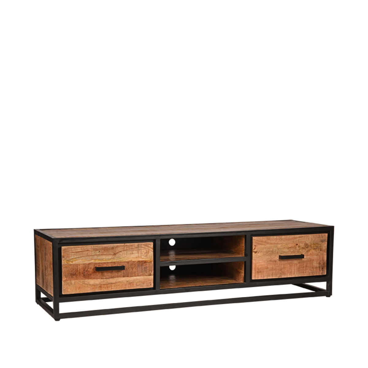 Tv-meubel Tampa Naturel Rough - Mangohout - LABEL51