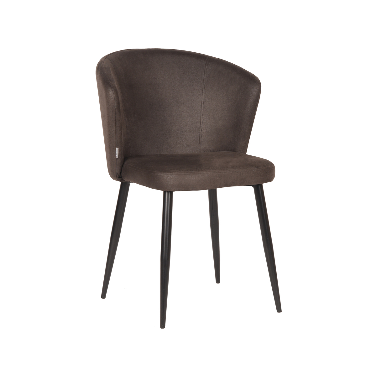 Eetkamerstoel Wave Grijs Antraciet - Microfiber - LABEL51