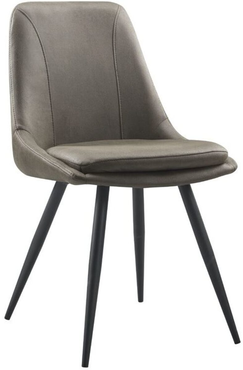 Eetkamerstoel Vive Grijs Antraciet - Microfiber - Trend Living