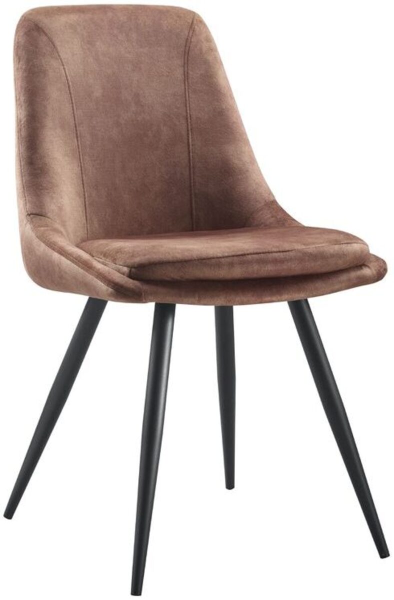 Eetkamerstoel Vive - Zonder armleuning - Rust - Velours - Design - Trend Living