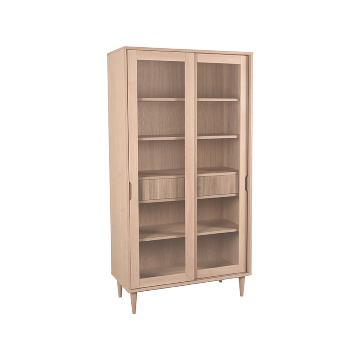 Vitrinekast Jule Naturel - Eiken - LABEL51