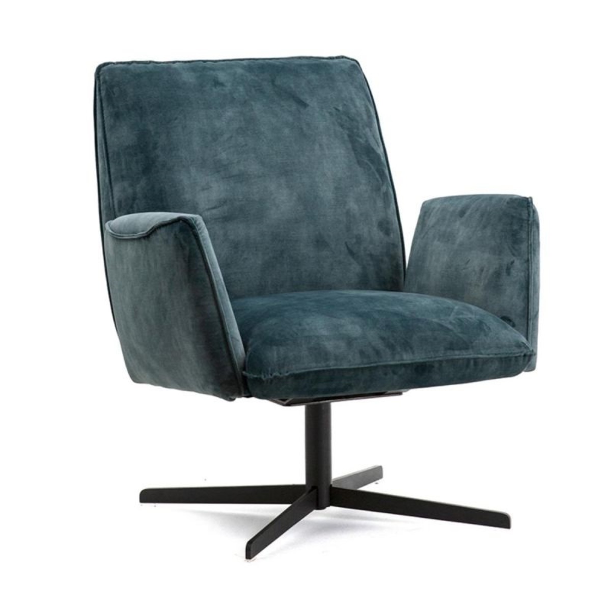 Fauteuil Vivian Blauw - Stof - Eleonora