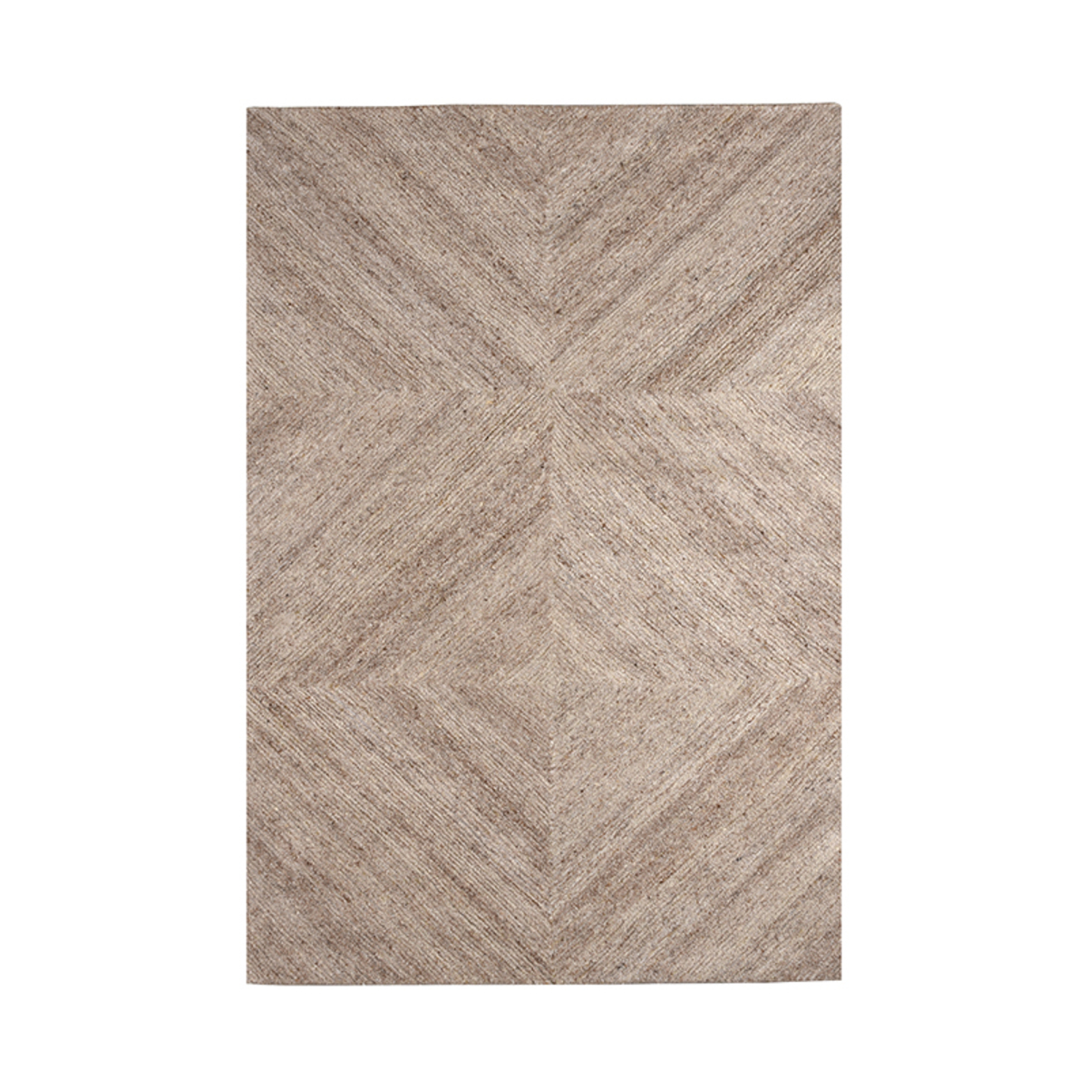 Vloerkleden Blendy Bruin Taupe - Wol - LABEL51