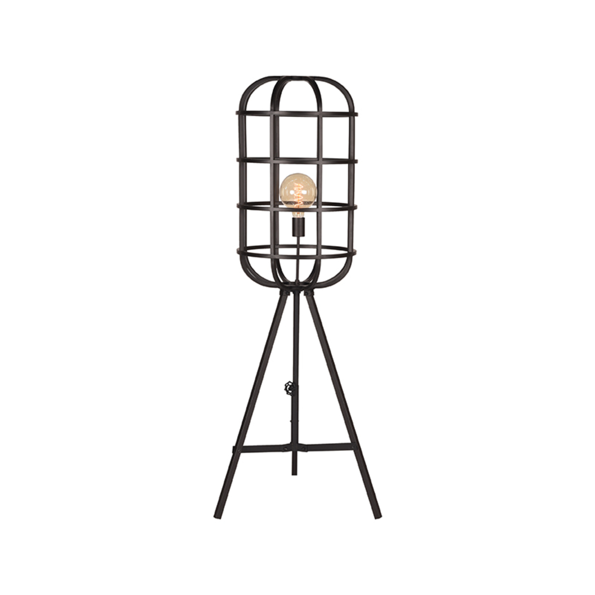Vloerlamp Twine Zwart - Metaal - LABEL51