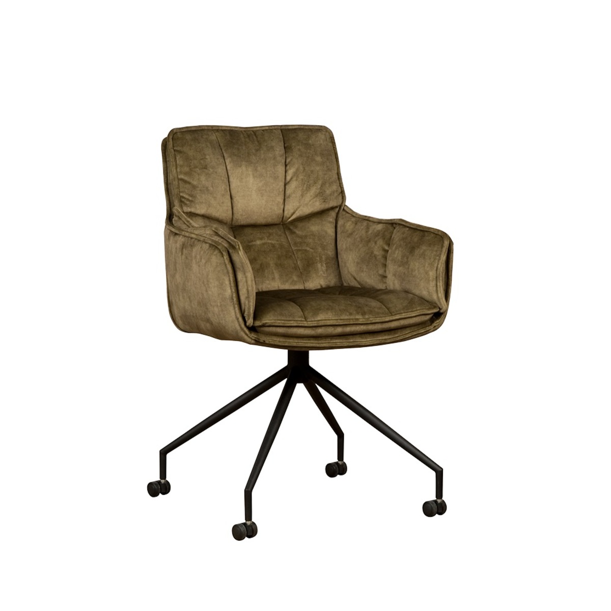 Eetkamerstoel Saronno Groen - Velours - DOK 2 Cosy