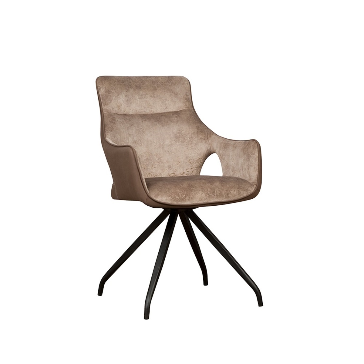 Eetkamerstoel Nola Bruin - Velours - DOK 2 Cosy