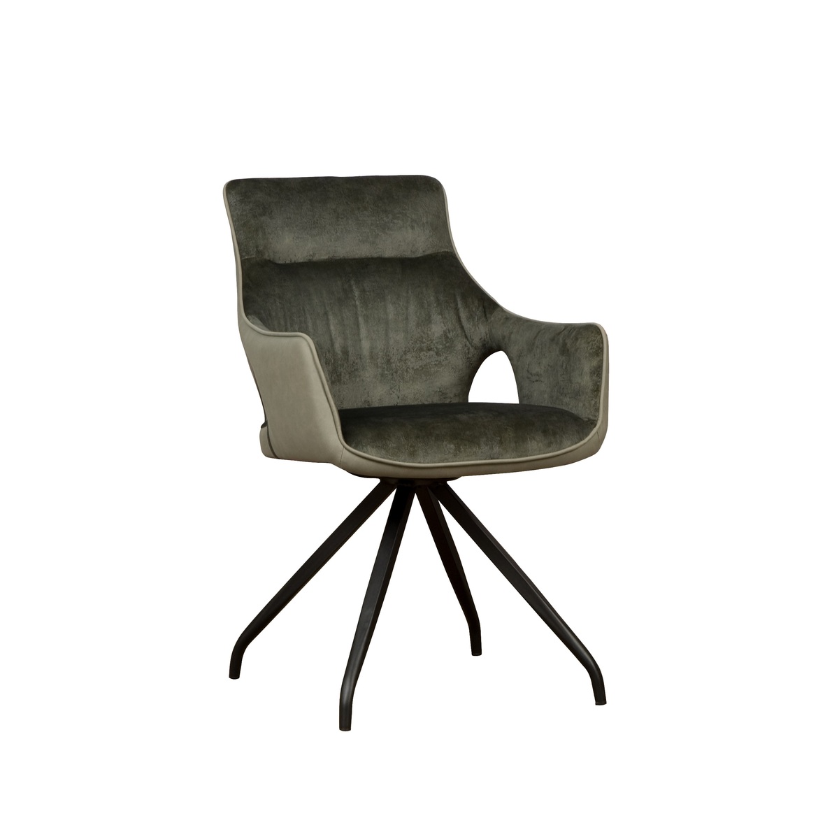 Eetkamerstoel Nola Groen - Velours - DOK 2 Cosy