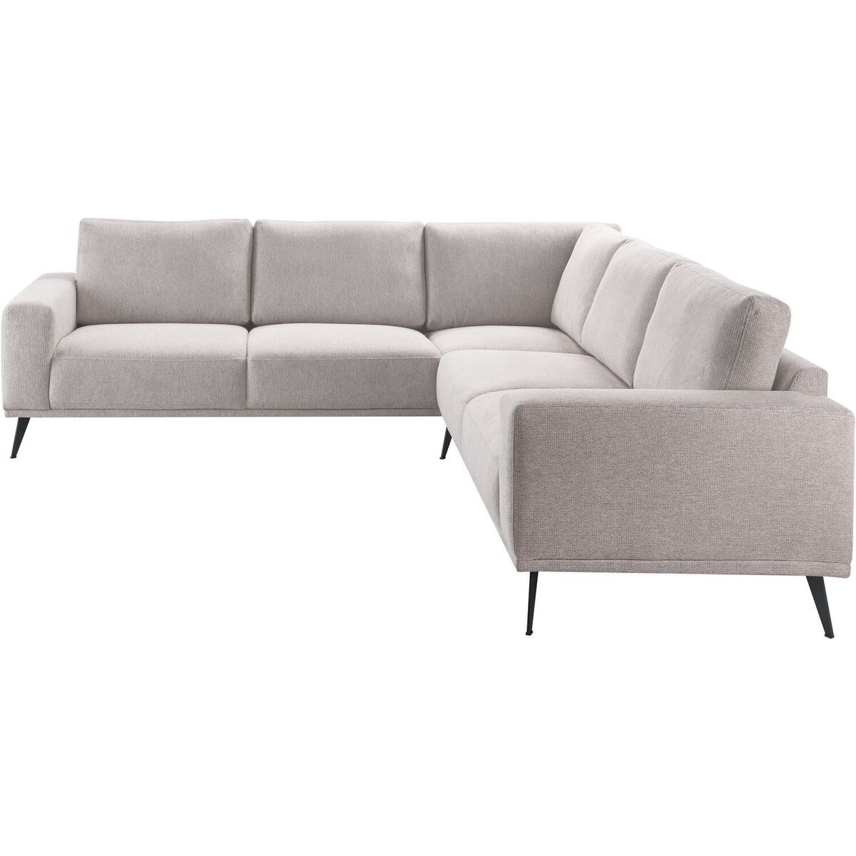 Hoekbank Lindon - - Grijs - Stof - Modern - Profijt Meubel